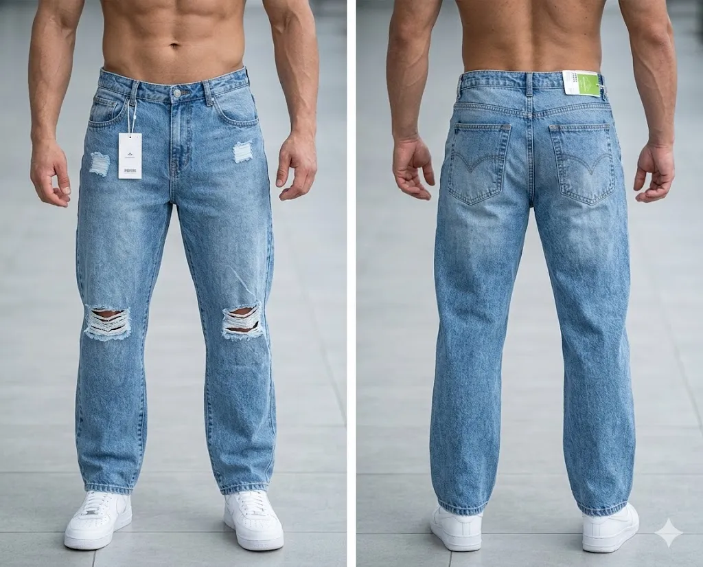 Jean Moda Hombre - Económico (28, Negro)