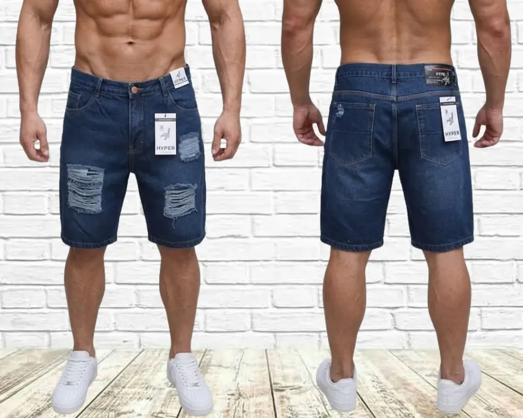 Bermuda Hombre - Premium (28, Negro)