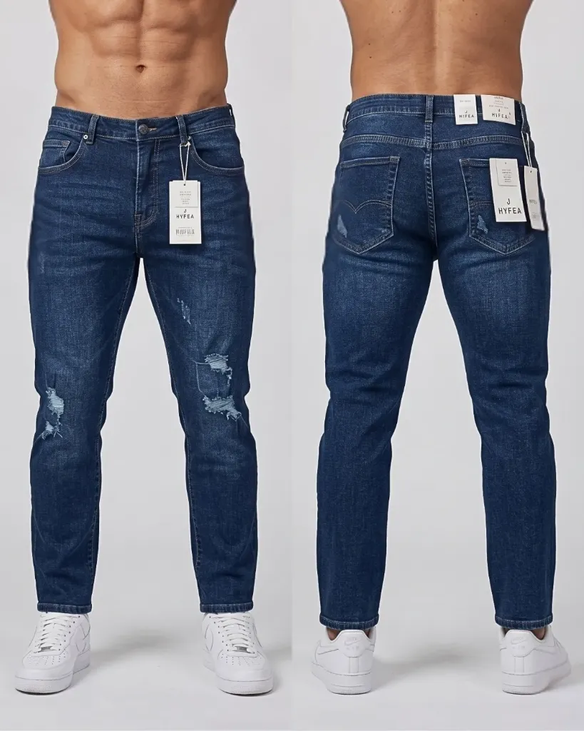 [HJ-000737-30-AZUL-OSCURO] Semitubo Strech Rasgado (30)
