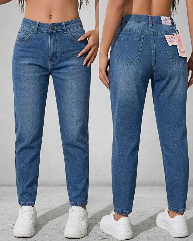 Mom jeans rigido