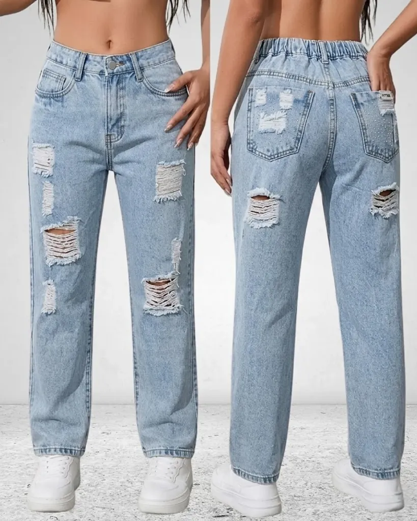 Recto rigido rasgado