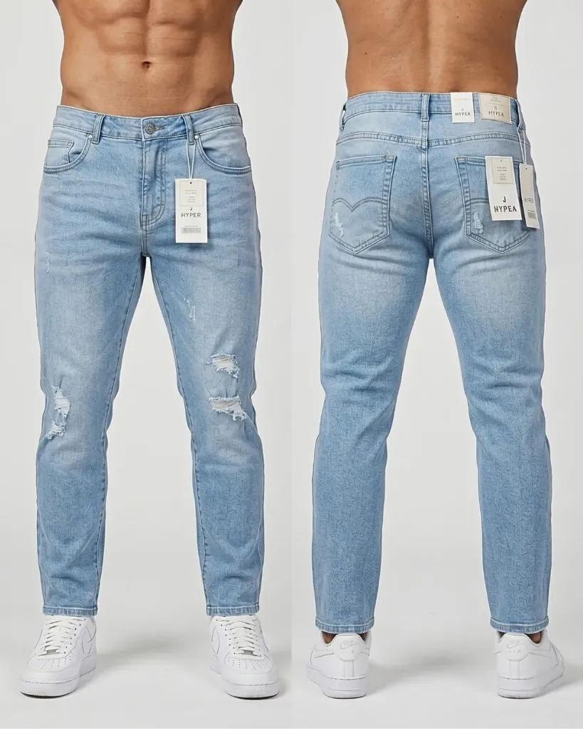 [HJ-000897-30-AZUL-CLARO] Semitubo Strech Rasgado (30)