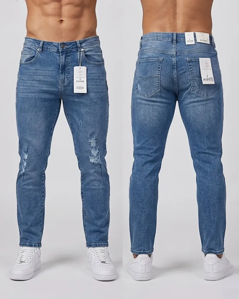 [HJ-000899-30-AZUL-MEDIO] Semitubo Strech Rasgado (30)