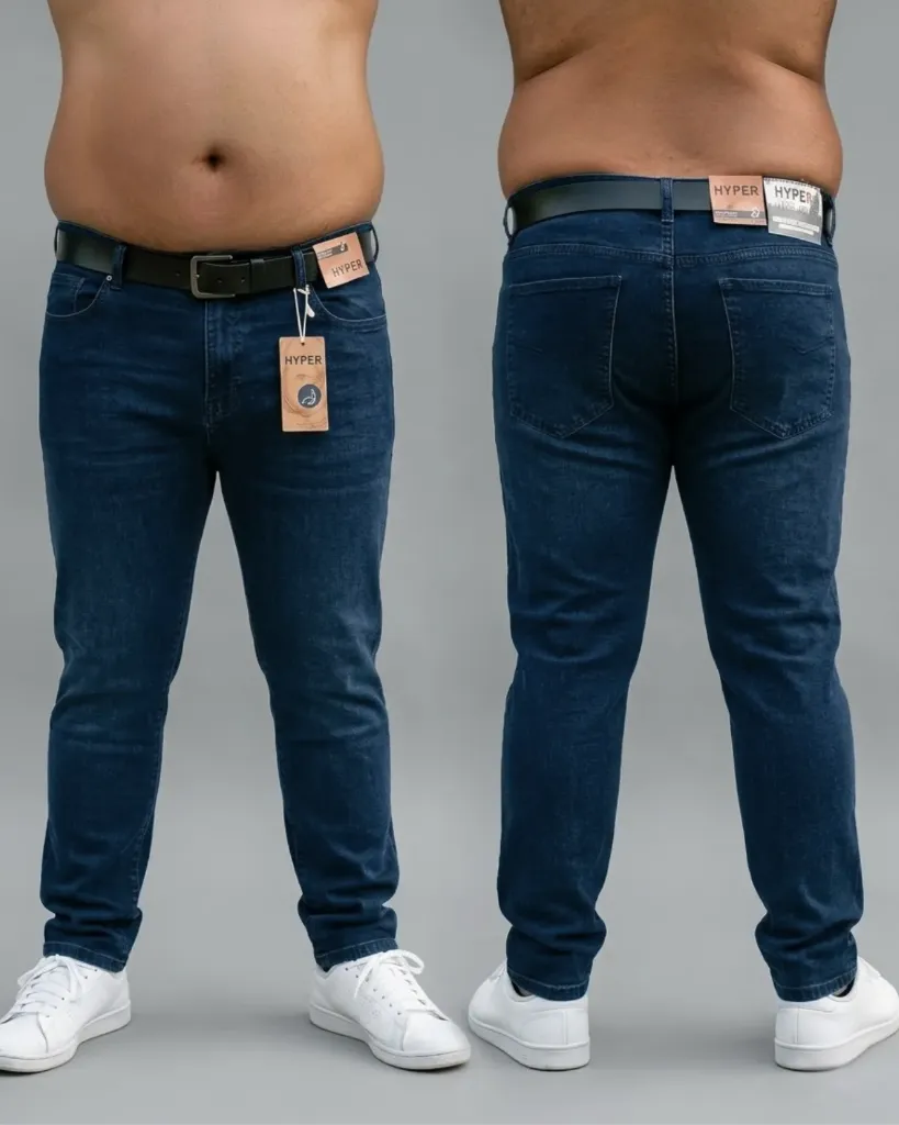 Semitubo jeans strech plus llano