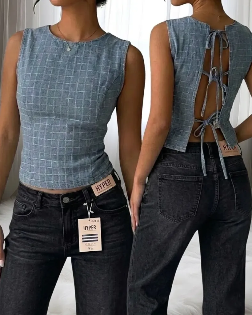 [HJ-001096-8-AZUL-CLARO] Blusa de tiras (8)