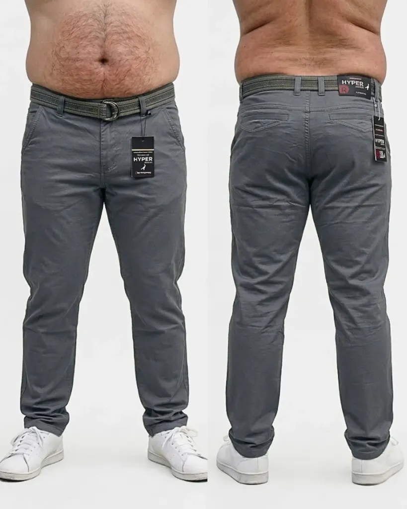 [HJ-001116-38-GRIS-CLARO] Gabardina Strech Plus (38)