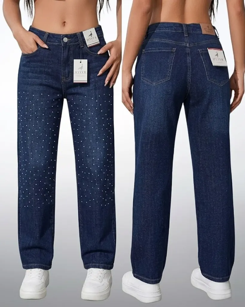 Recto strech con brillo