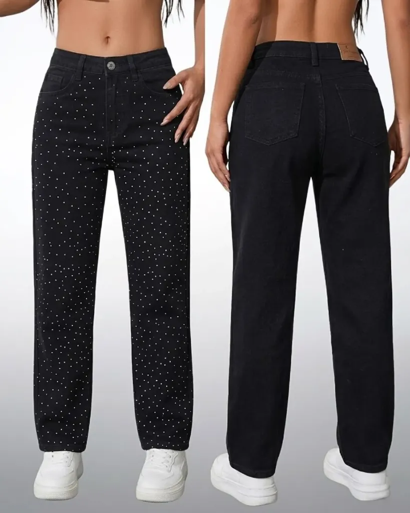 Recto strech con brillo