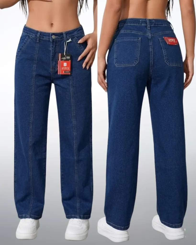 [HJ-001287-14-AZUL-OSCURO] Recto strech con costura frontal