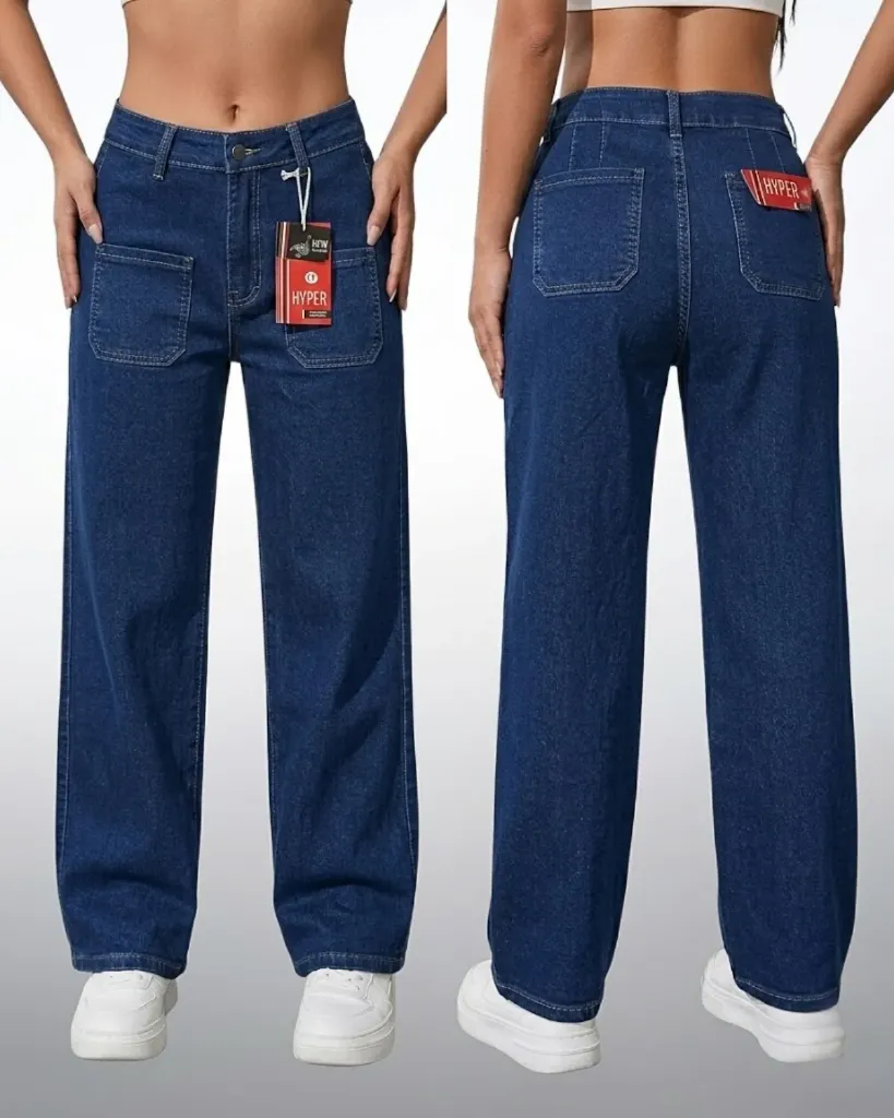 Recto strech con bolsillos frontales